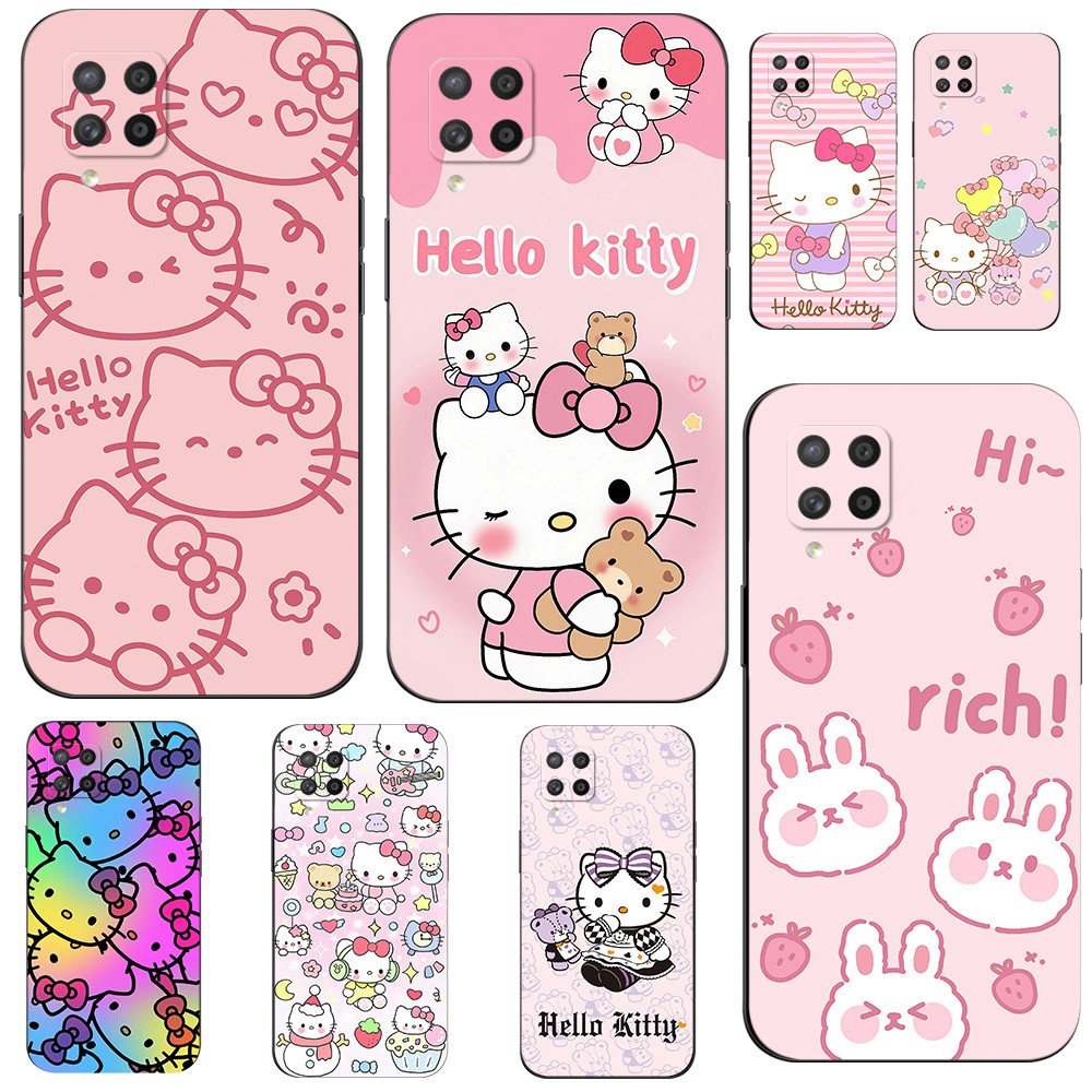 เคส สีดํา Samsung Galaxy A42 5G เคสคิตตี้ เคสคิตตี้ iPhone เคส Kitty ซิลิโคน Tpu น่ารัก กวนๆ เรียบๆ เคสซิลิโคน @10003