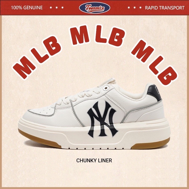 ♞,♘,♙Hot Sale - MLB Chunky Liner White Sneakers แท้%