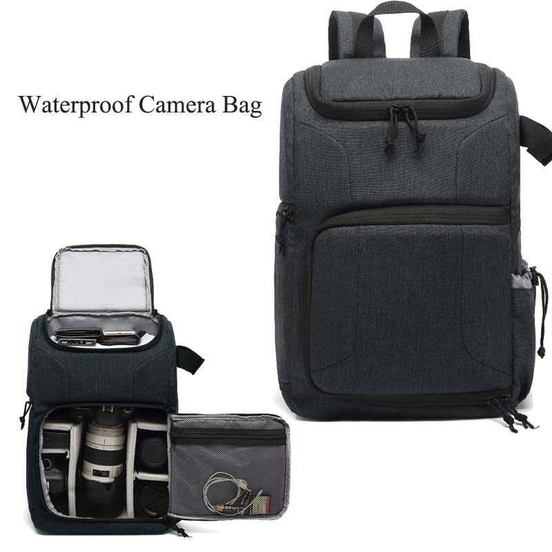 Large ➧ CAD Capacity Waterproof Camera Bag With Laptop Compartment Photography Backpack For Polaroi
