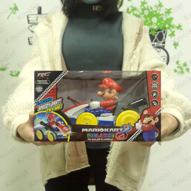 ♎ Kmoist Nintendo Super Mario Kart RC Car Anti-Gravity 1:18 Racing Stunt Cars With Lights Music T s