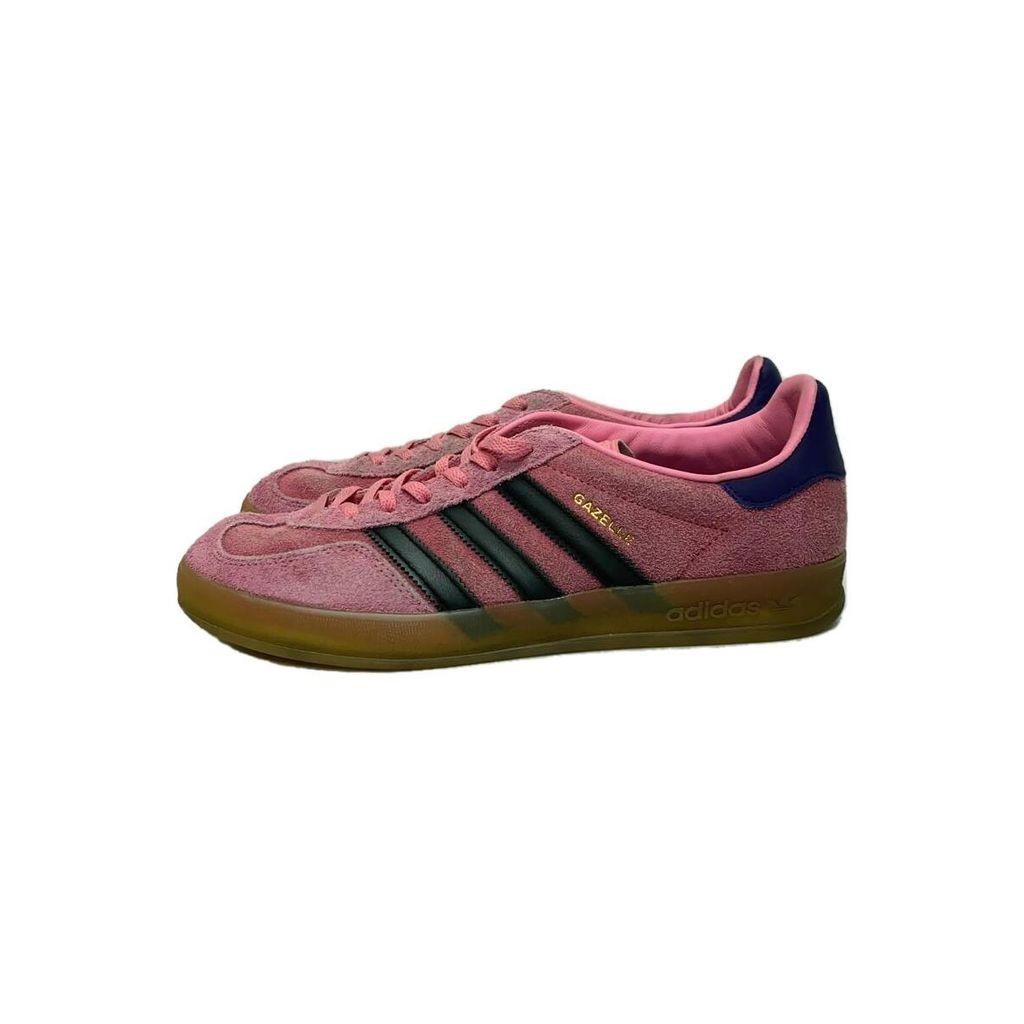Adidas รองเท้าผ้าใบ Gazelle Low Cut หนังกลับ สีชมพู ส่งตรงจากญี่ปุ่น มือสอง
