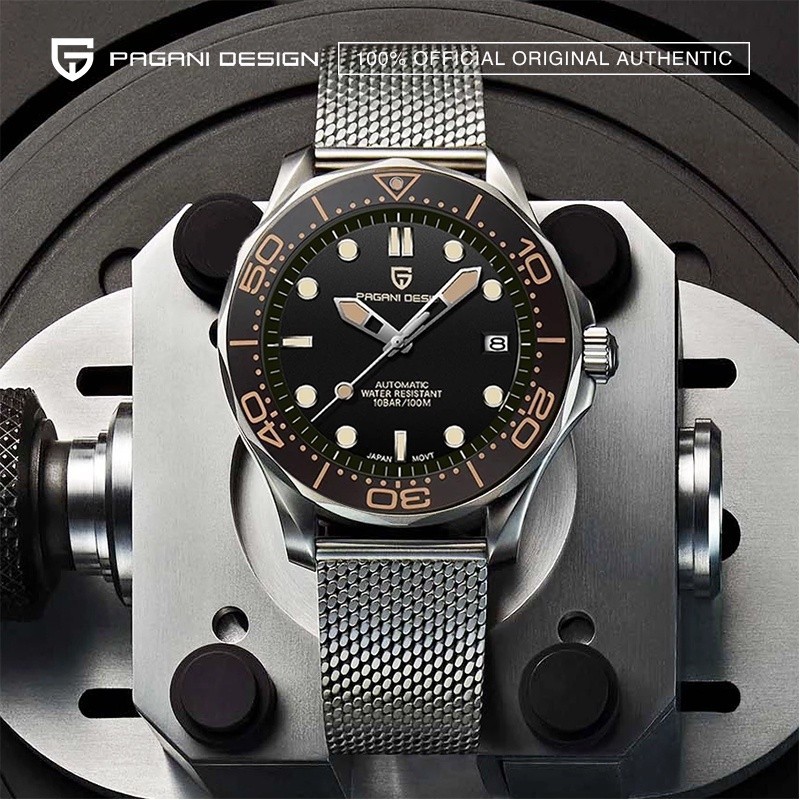Pagani ออกแบบนาฬิกาหรูของแท้  นาฬิกาสแตนเลส 42 มม. Seiko NH35A นาฬิกาอัตโนมัติ นาฬิกาข้อมือผู้ชาย 1