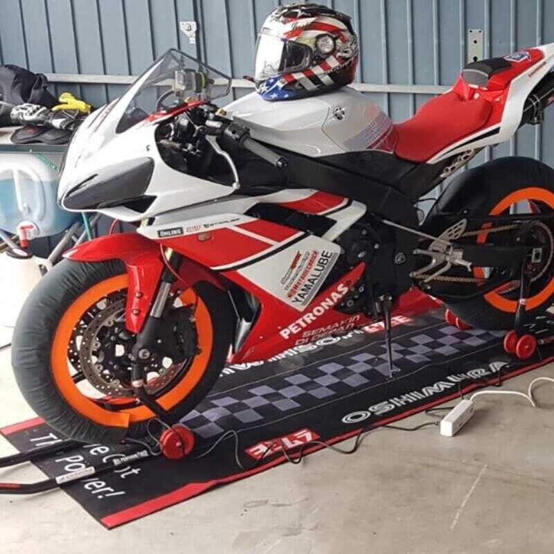 60X200 Motorcycle Display Carpet Work Floor Garage Racing Moto Mat Tapis For With Yamaha Suzuki K
