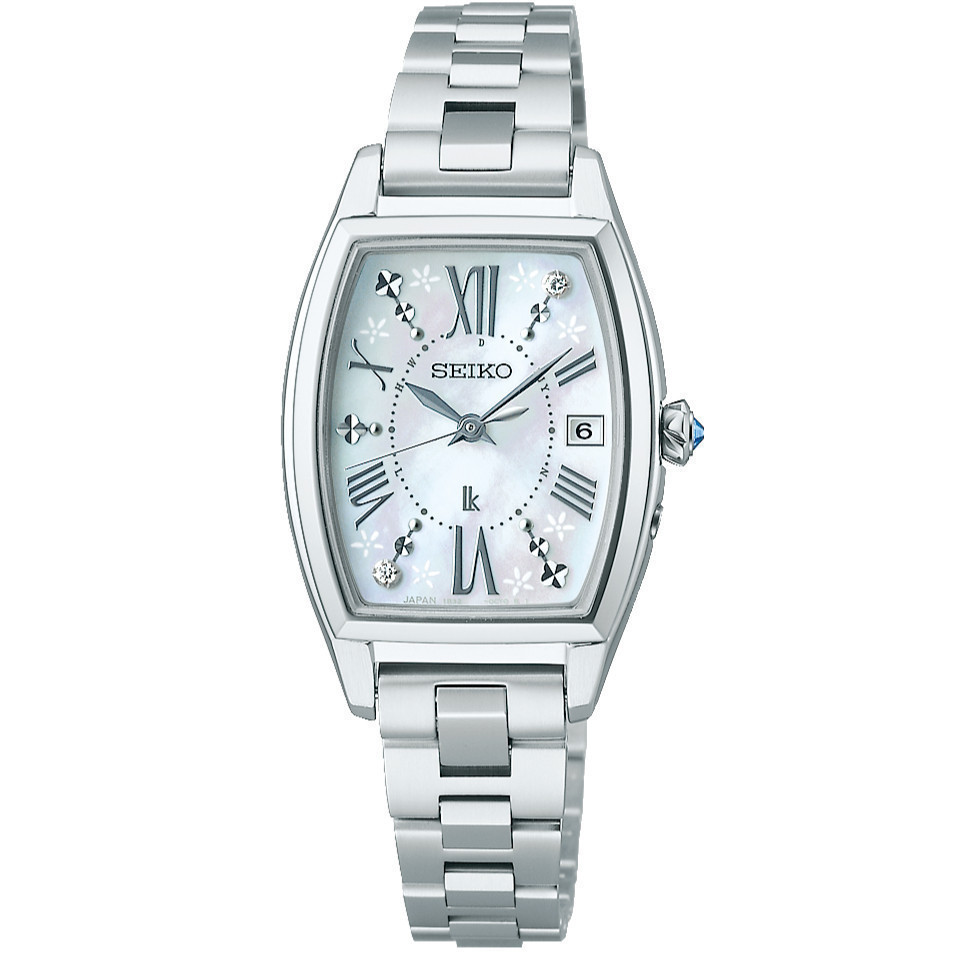 Feb JDM WATCH   Seiko Refined Watch Lukia Titanium Women's Watch Ssqw077 Eco-Drive Radio Wave Watch