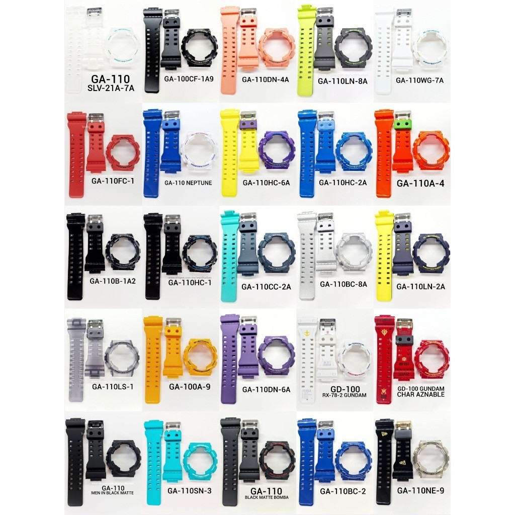 Casio G-SHOCK BAND และ BEZEL GA100 GA110 GA120 GD100 GD110 GD120 GAX100 GA140 GLS100 GA-110 GD-100