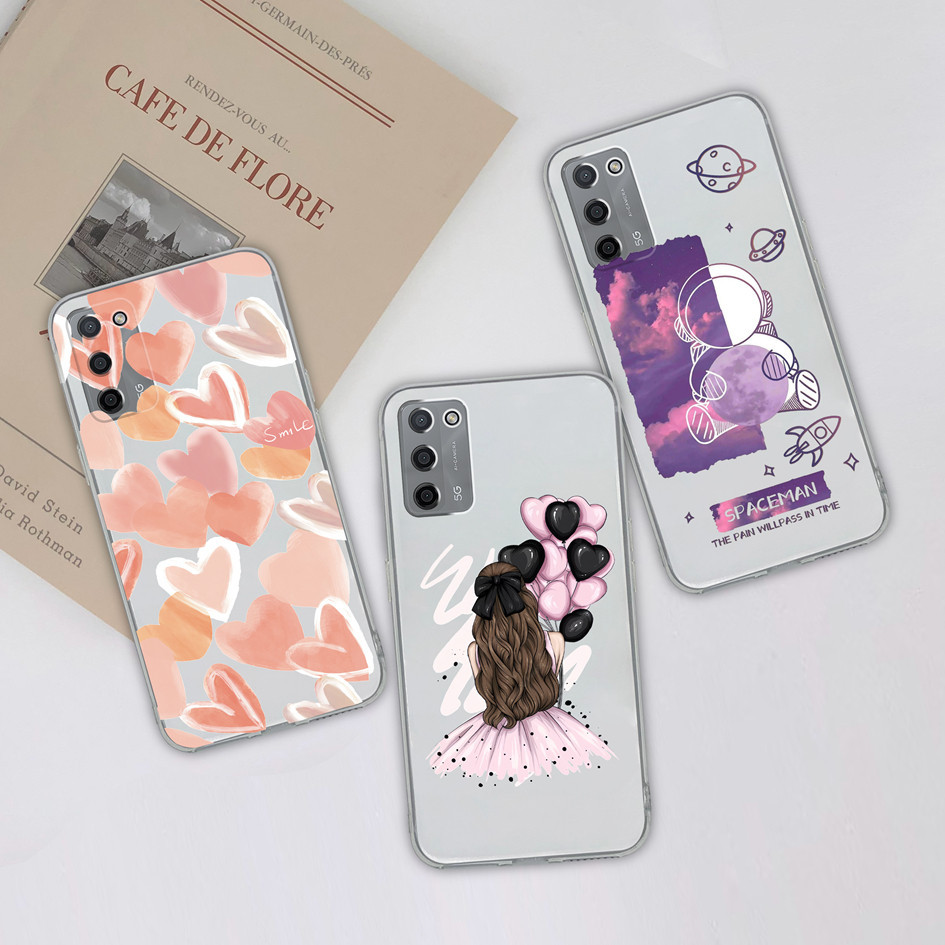 เคสโทรศัพท ์ สําหรับOppo A55 A56 A53S A55S 4G 5GซิลิโคนกันชนสวยหวานสาวClearกันกระแทกปกหลังสําหรับOppoA55 A 56 A53 S A55S 4G 5GปลอกCapa
