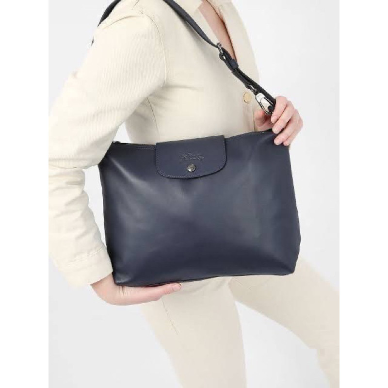 ♞,♘แท้% LONGCHAMP M LE PLIAGE XTRA HOBO BAG(outlet) สี navy