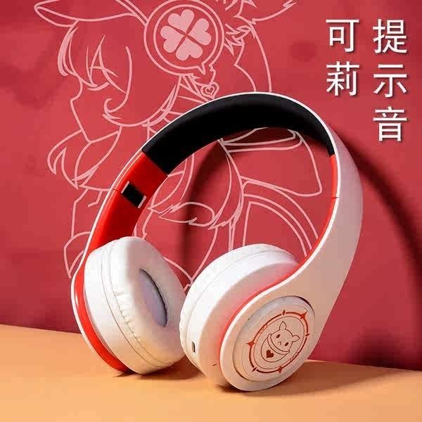 หูฟังไร้สาย หูฟังบลูทูธ ACG Anime Peripherals Klee Bluetooth Headset Over-the-Ear Wireless Original