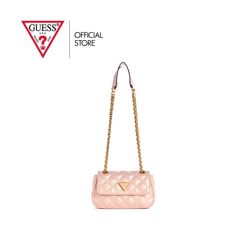 GUESS กระเป๋าสะพายสะพายไหล่ รุ่น QI874878 GIULLY MINI CNVRTBLE XBDY FLAP สีชมพู