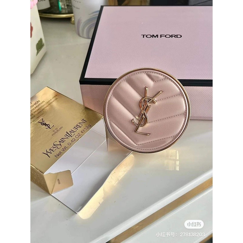 ♞ต้นฉบับ 100% ~Ysl 2022 ใหม่ คุชชั่นบีบี รองพื้น แบบหนัง สีชมพู B20