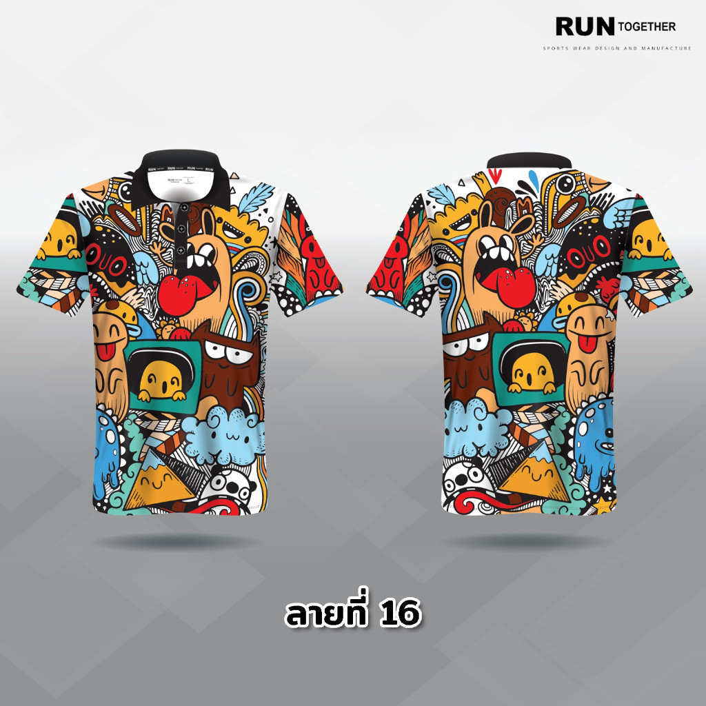 [พร้อม-คลังสินค้า] 2024 ลายทาง 16 เสื้อโปโลพิมพ์ลาย ผ้ารองเท้ากอล์ฟ นุ่ม สบาย ระบายอากาศได้ดี