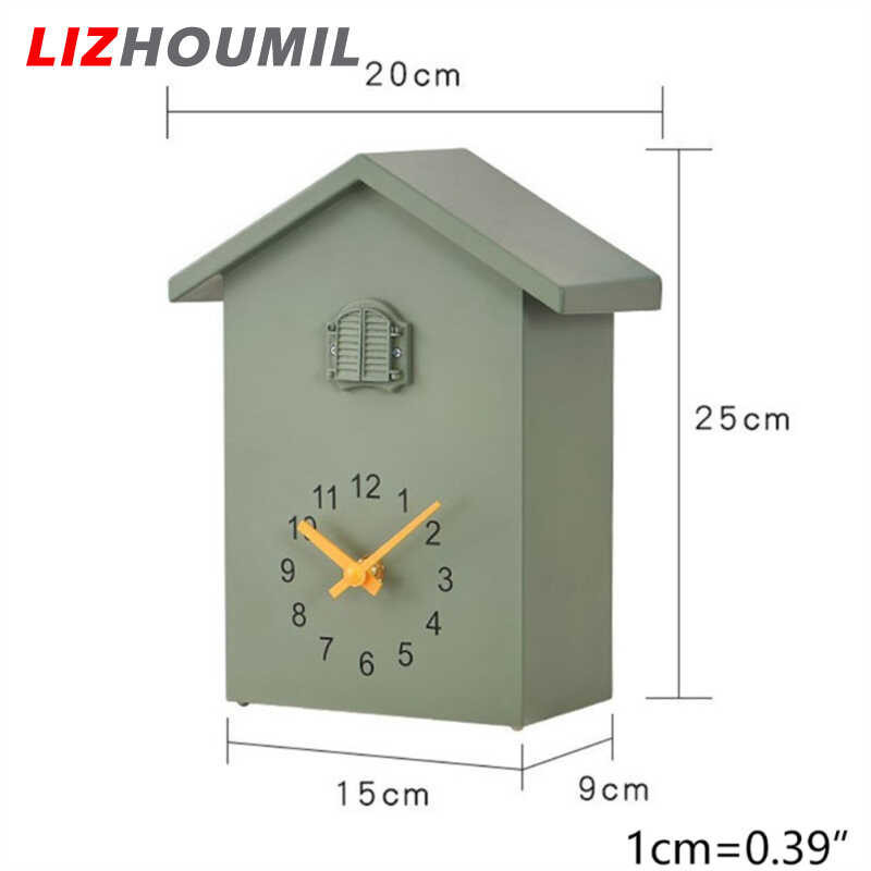 Cuckoo LIZHOUMIL Clock Striking Small Cute Bird Pendulum Clock Wall Art Clock For Home Living Room