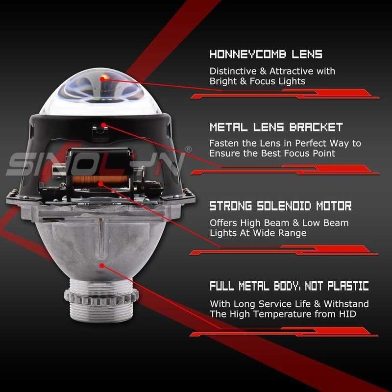 ❤ Car H4 Headlight Upgrade Hella 3R G5 D2s D2h HID Bi-Xenon Projector Blue Lens 3.0‘’ RHD