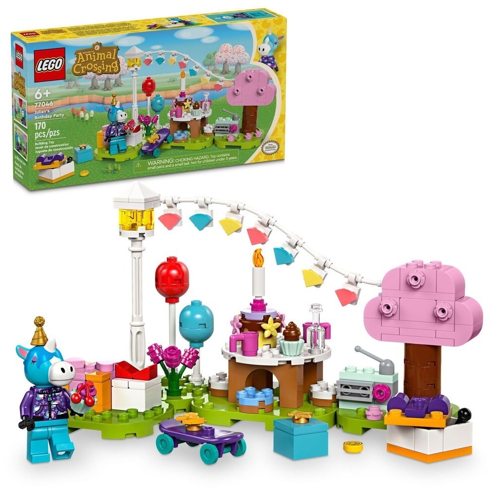 LEGO Animal Crossing Julian’s Birthday Party Video Game Toy Animal Crossing Toy with Horse Toy Minif