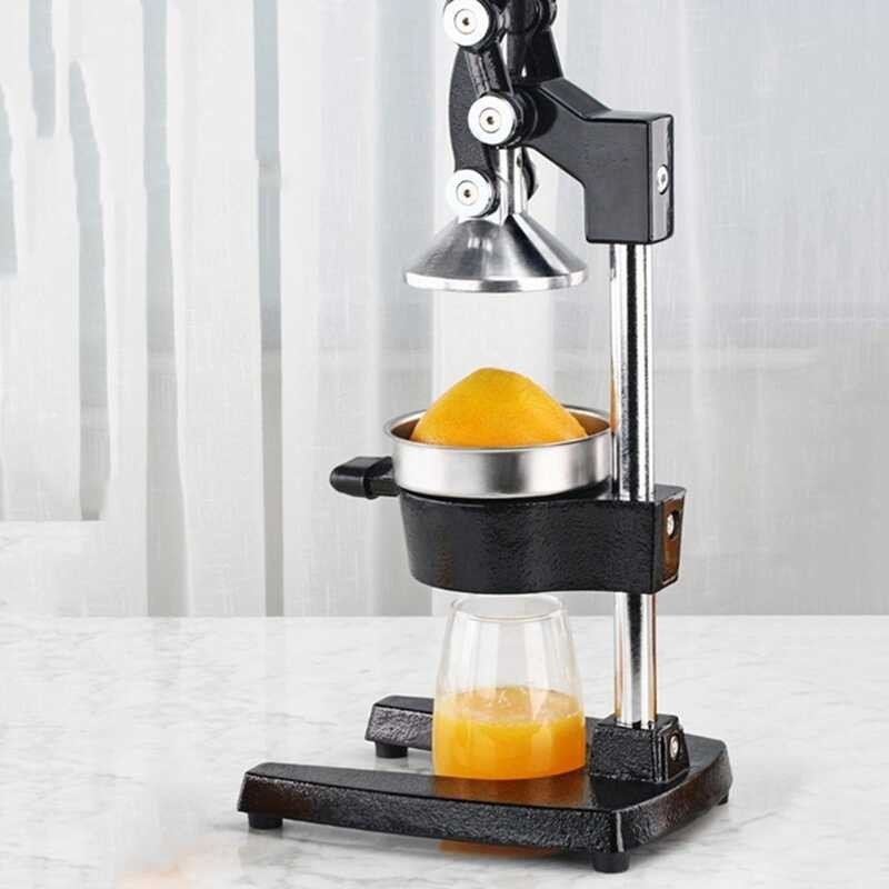 Duty Manual Heavy Fruit Juicer Kitchen Hand Press hine Black Cast Iron+Stainless Steel Orange Lem