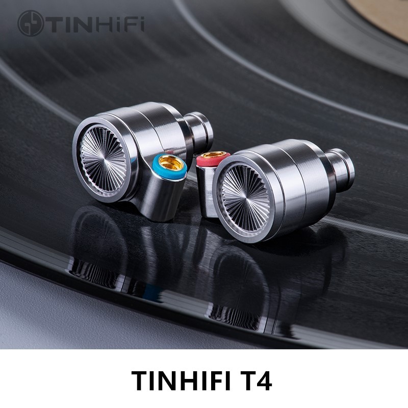TINHIFI T4 HIFI Metal Earphone 10mm CNT Dynamic Driver HIFI Bass Earphone headset MMCX Cable TIN P1