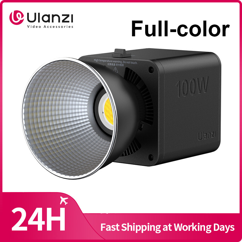 ​Ulanzi ML100RGB 100W RGB Full-color COB Video Light Mini Bowens Mount Fill Light พร้อมแบตเตอรี่ในตั