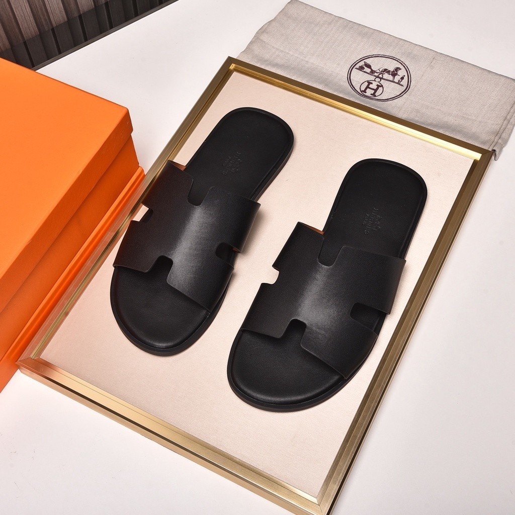 ขายดี~ Hermes-20ss รองเท้าแตะแฟชั่น เวอร์ชั่นสูง สําหรับผู้ชาย 40-45 1:1