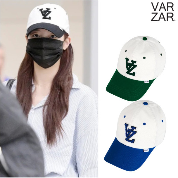Korea [VARZAR] VZ Applique Twotone Over Fit หมวกแก๊ป 3 สี ของแท้ 100%
