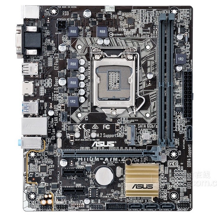 ️เมนบอร์ด Asus H110M-A/M.2 H110M-E/M.2 LGA 1151 DDR4 M.2 SATA3 32GB ใช้เดสก์ท็อป Micro ATX