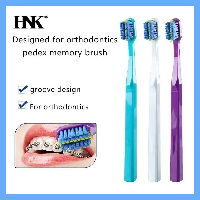 tk 1PC Clean Orthodontic Braces Adult Orthodontic Toothbrushes Dental Tooth Brush Soft Bristle Toot