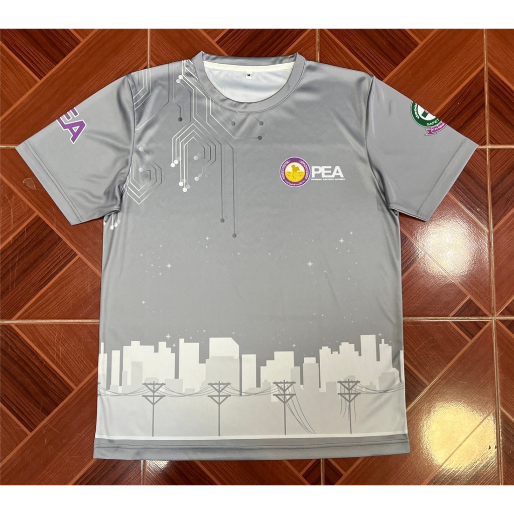 เสื้อยืดไฟฟ้าส่วนภูมิภาค JUMPER สีดำ แขนสั้น S/M/L/XL/XXL เสื้อยืดพิมพ์ลายสองด้าน
