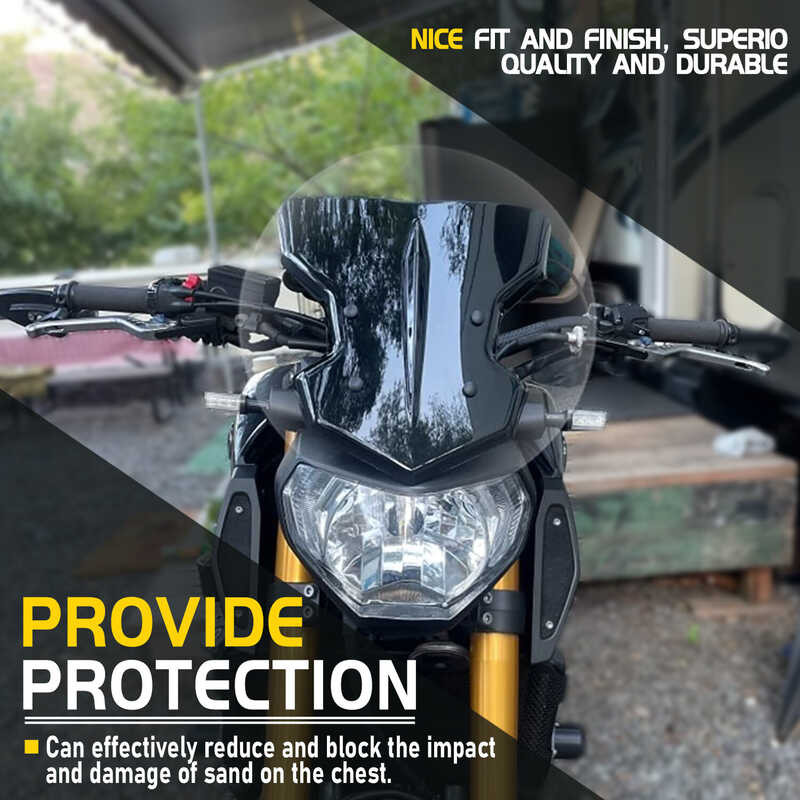 กระจกหน้ารถจักรยานยนต์ Yamaha Mt09 Fz09 Fz-09 Mt-09 Mt-09 Fz-09 2017 2018 20