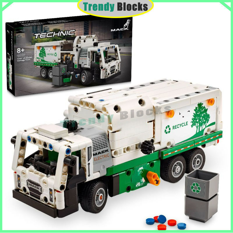 ชุดเครื่องกลไก 42167 Mark LR รถบรรทุกขยะไฟฟ้า บล็อกประกอบ เครื่องประดับ ของเล่นเด็ก ผู้ใหญ่ ของขวัญ