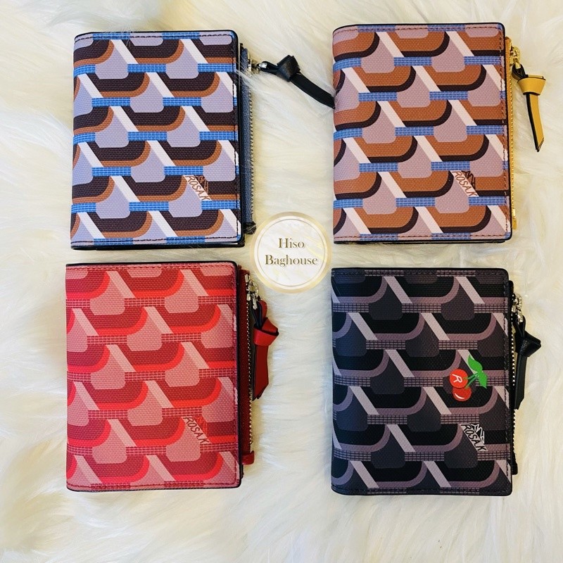 กระเป๋าสตางค์ ROSA K แท้% MONOGRAM  BI FOLD WALLET