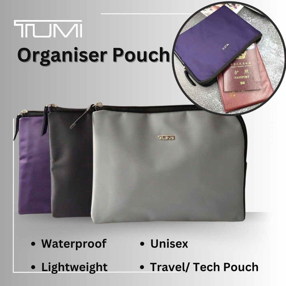 Delta Airlines Business Class Amenity Travel Tech Pouch Organizer เครื่องสําอาง Make Up Toiletries Wash Bag