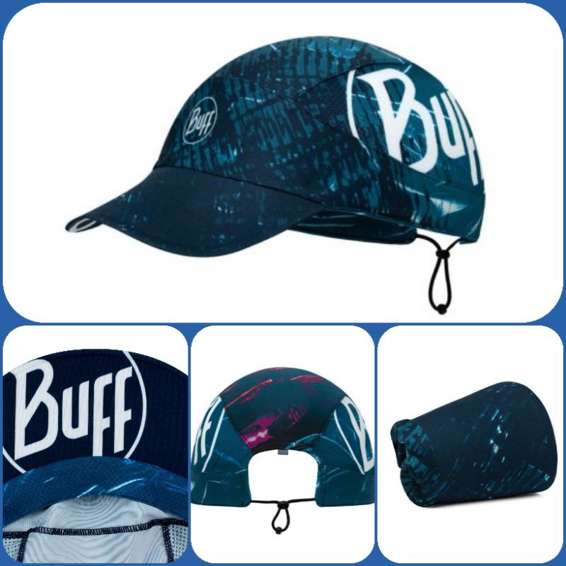 BUFF® หมวกวิ่งแบบม้วนเก็บได้ PACK RUN CAP ลาย Xcross