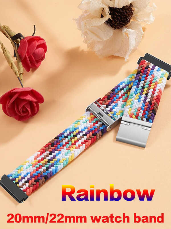 22Mm 20Mm Braided Solo For Amazfit G 4/2/2E/G2 Mini/Gtr 4/2/2E/3/Pro 47Mm Stratos Bracelet Watch Ba