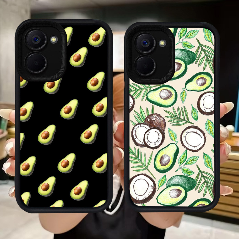 Q33 Avocado soft Casing สําหรับ VIVO Y17S Y36 Y18i Y28s V60 5G Y27s Y03 Y18 Y27 Y28 Y03t