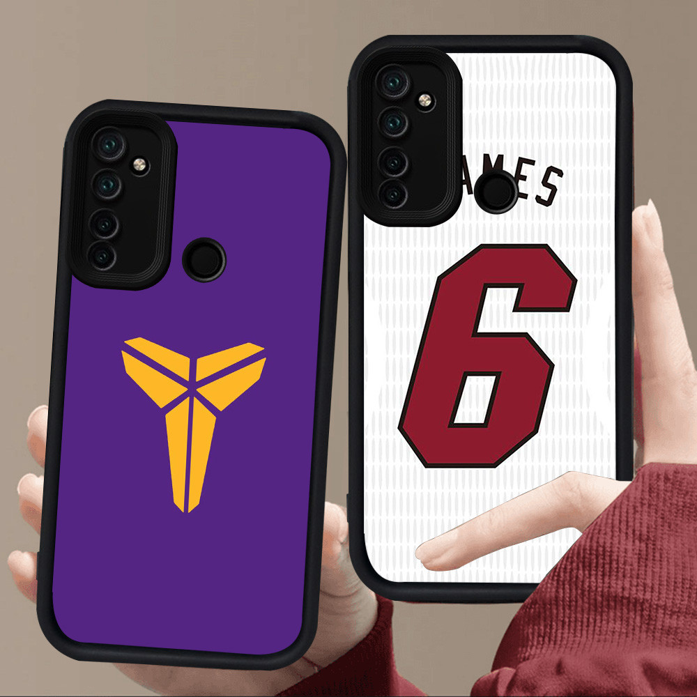E57 บาสเกตบอล NBA สําหรับซิลิโคนสีดํา Realme C17 Narzo 10 5s 6i 5 5i 14 14T 14X 10A 7i C75 C71 C73 9