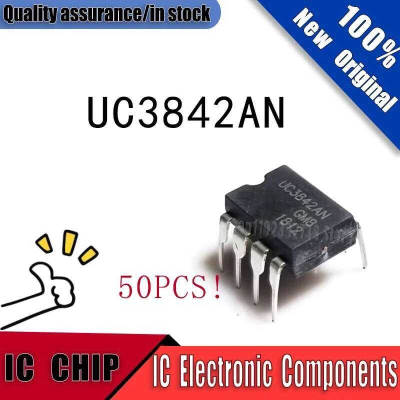 ชิ้น 50 ใหม่ UC3842 UC3842AN KA3842 KA3842A DIP8 ของแท้ รับประกันคุณภาพ มีสินค้าในสต็อก ชิป IC