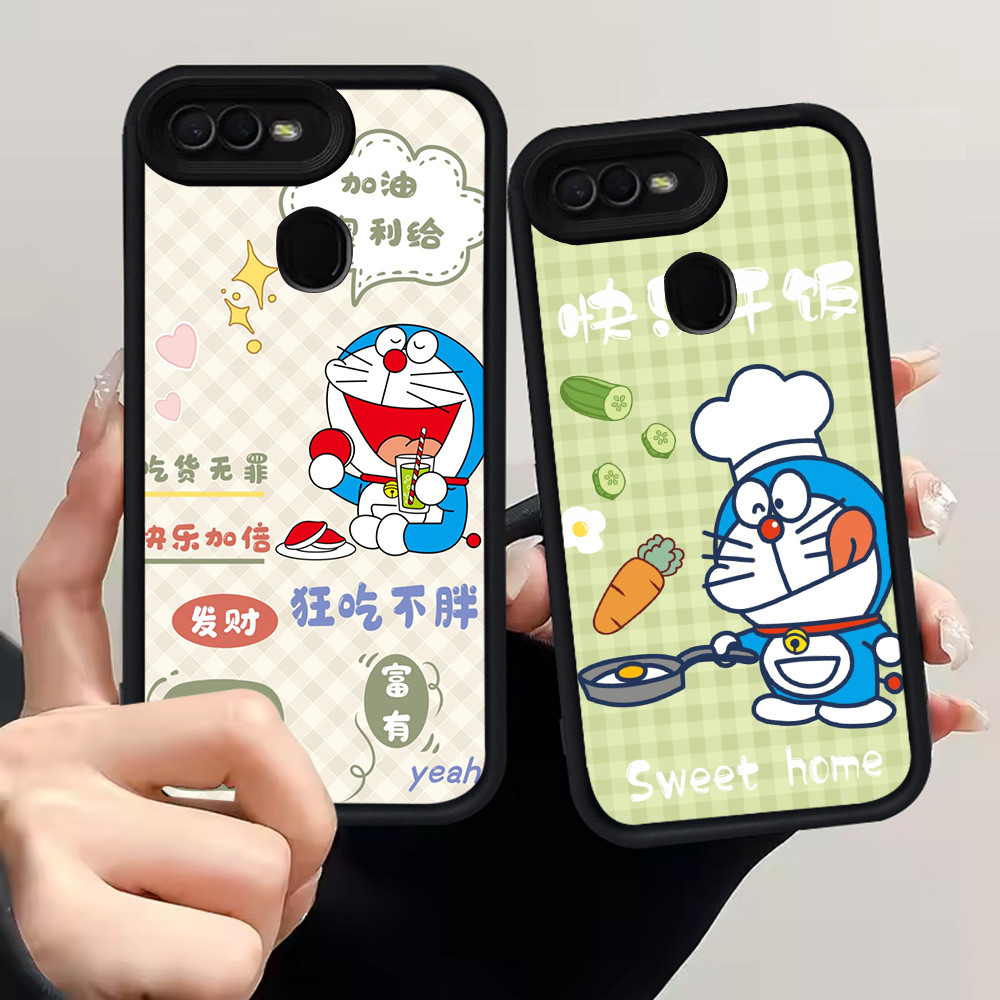 H34 เคสโดราเอมอนน่ารักสําหรับ OPPO A5 A7 A7n A12E A5S A12 A12S A3S Realme C1