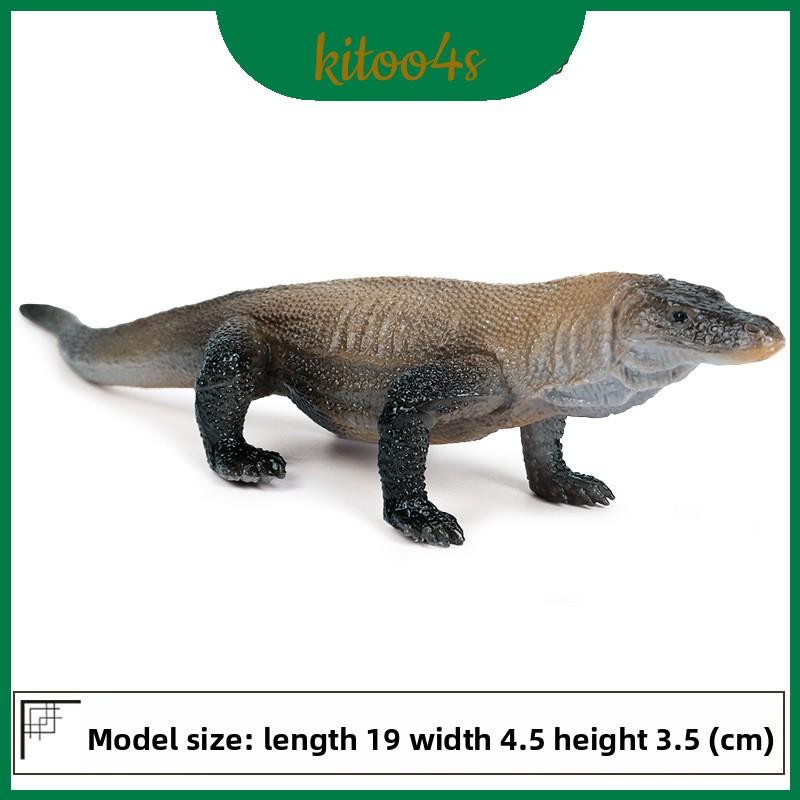 โมเดลสะสมไดโนเสาร์ของเล่นเด็กพลาสติก Komodo Dragon Static Figure สําหรับการเรียนรู้และเล่น