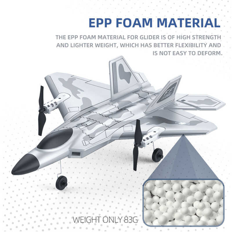 ➧ Bm16 F22 RC โฟมเครื่องบิน 4 ช่อง 6G เข็มขัดนิรภัยอัตโนม