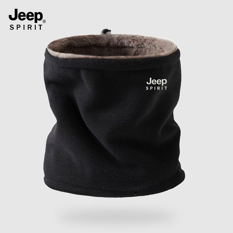 Jeep ปลอกคอ ผ้ากํามะหยี่ แบบหนา กันลม ให้ความอบอุ่น เหมาะกับฤดูหนาว กลางแจ้ง สําหรับผู้ชาย