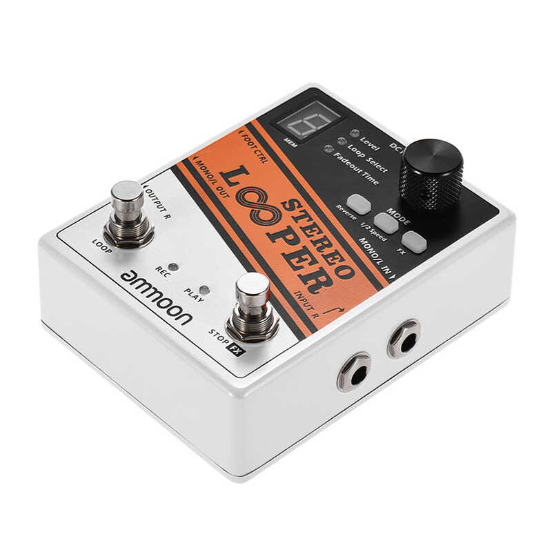 ➧ Ammoon STEREO LOOPER ลูปบันทึกเสียงกีตาร์เอฟเฟกต์เหยียบ ล