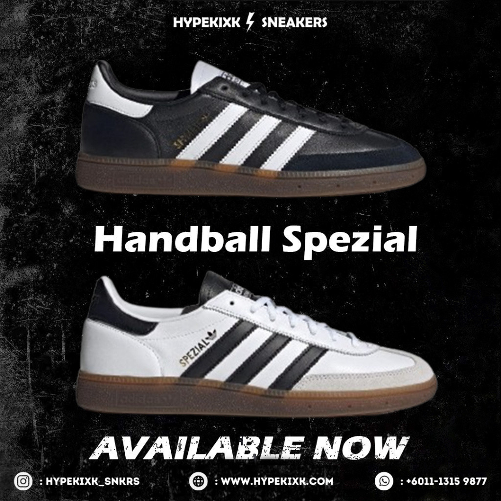 Hypekixk UA  Adidas Handball Spezial Black & White IE3402 IE3403 รองเท้าผ้าใบรองเท้า NAFG