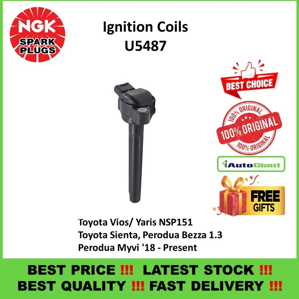 NGK U5479 - 90919-T2010 / 90919-T2011 (NSP151, NSP171, MYVI D20)