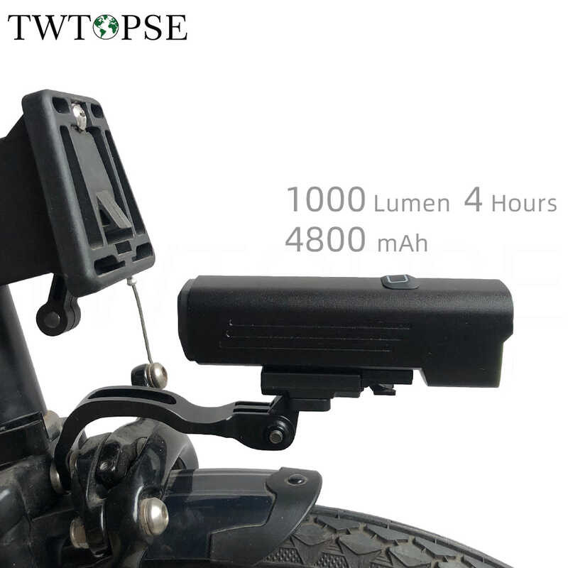 TWTOPSE 400 Lumen ไฟจักรยาน Rack สำหรับ Brompton 3Sixty PIKES Dahon Tern Crius จั