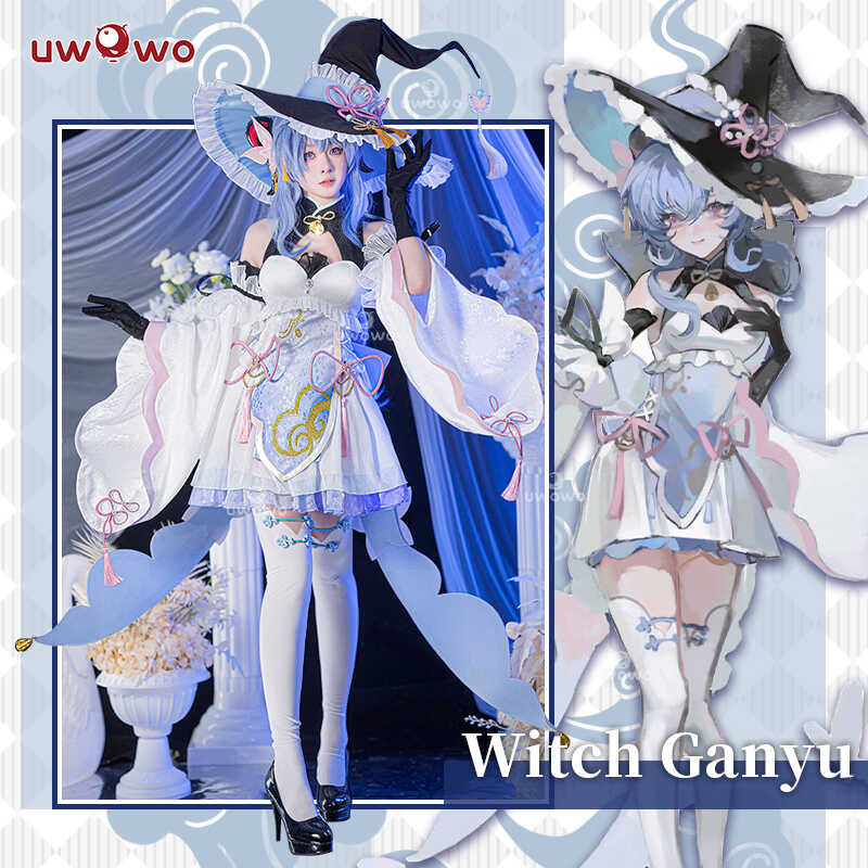 สินค้ามีในสต็อก UWOWO Witch - Ganyu คอสเพลย์ UWOWO Genshin ผลกระทบ Fa
