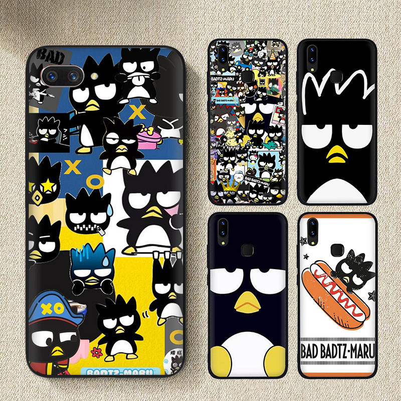 Iphone 11 11Pro 11ProMax 12 12Pro 12Mini 12ProMax 5V16 Badtz Maru ซิลิโคนสีดํา TPU shell เคสโทรศัพท์