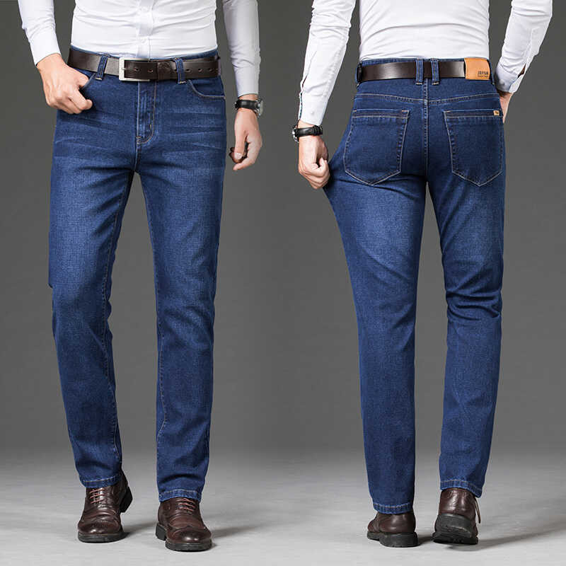 Cotton Bb3 Man แบรนด์ Classic Clothes Workwear กางเกงยีนส์ สีดำขนาดใ