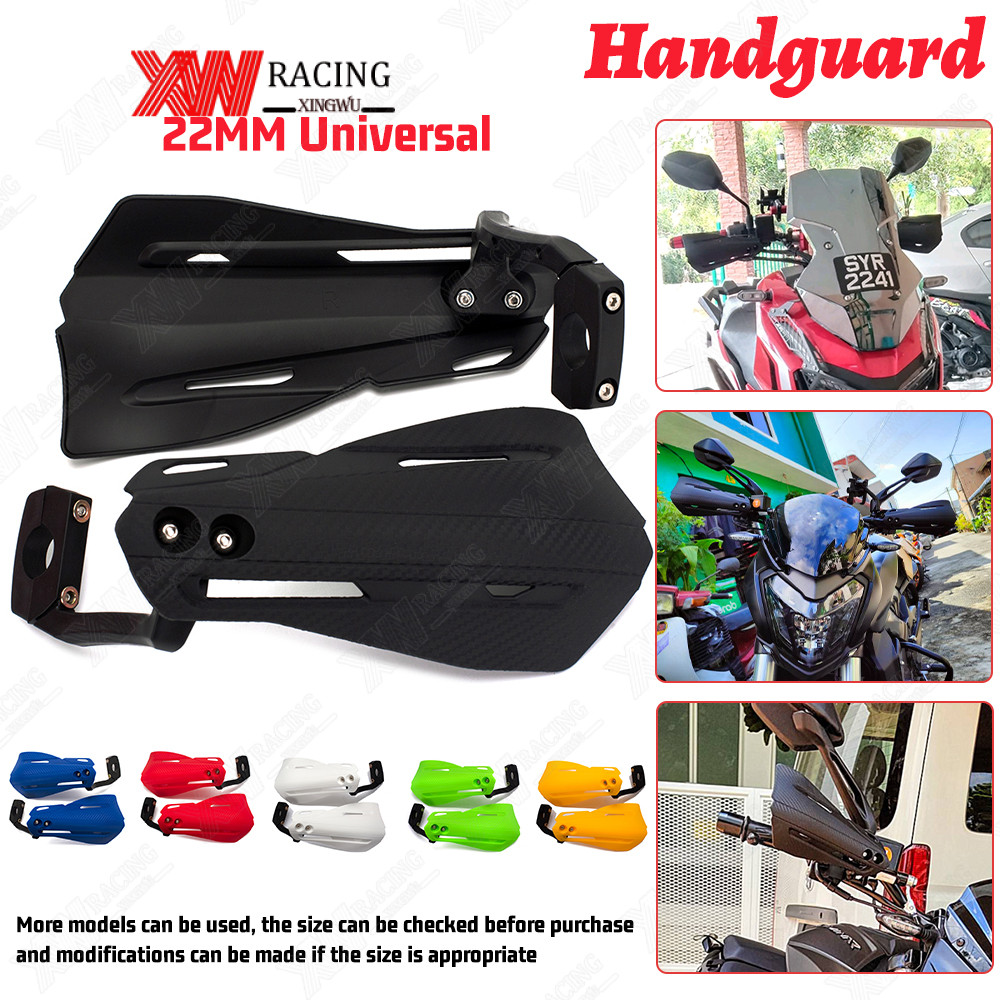 XW RACING การ์ดแฮนด์ การ์ดแฮนด์มอเตอร์ไซค์ อุปกรณ์ป้องกันมือ วัตถุประสงค์ทั่วไป ยามมือพลาสติก 7/8 22 มม สำหรับ Off-Road Dirt Bike Motocross Enduro ATV การ์ดแฮน