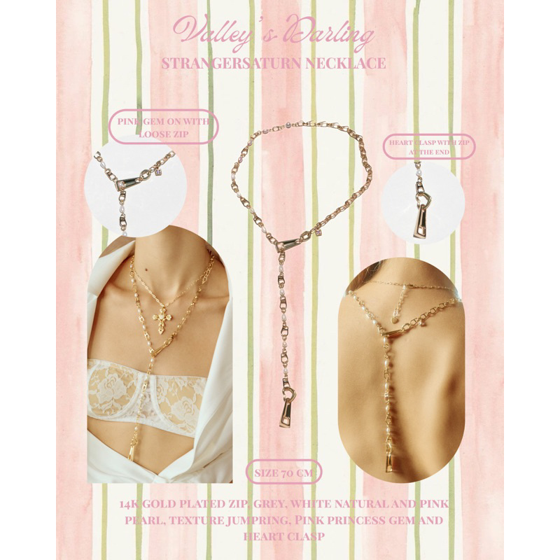 valleydarley - สร้อยคอ 14k gold plated StrangeSaturn Necklace