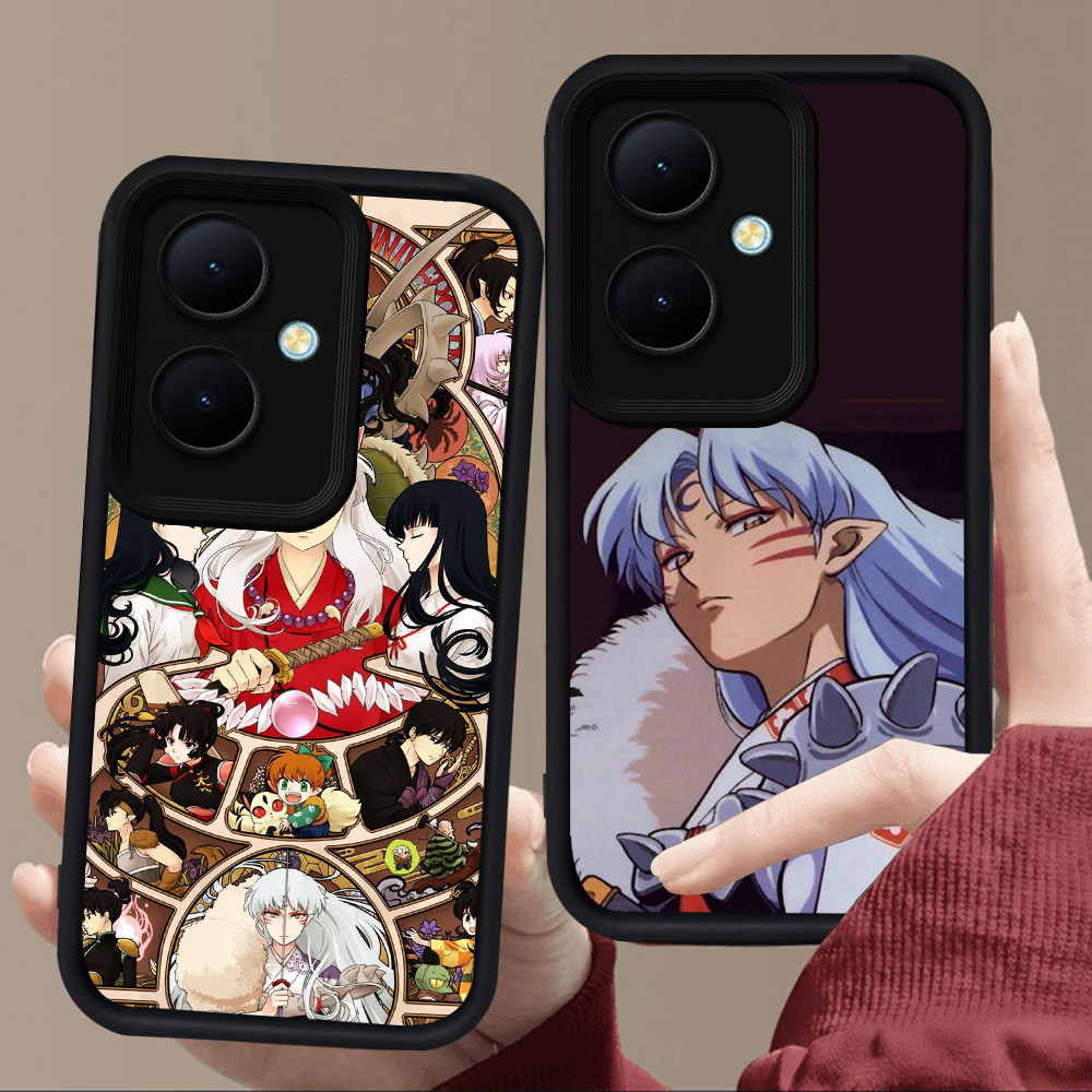 E26 InuYasha สําหรับซิลิโคนสีดํา OPPO Reno 13F 11F 8T 11 10 Pro 5G