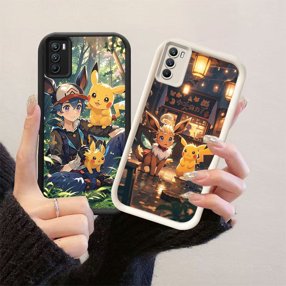 YZ-153 Pokemon และ Ash กันกระแทกสําหรับ OPPO Realme C17 A11S 7I A53 A54S A33 C75 A16 A16s A53S 2020 